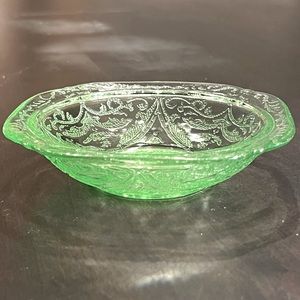 Depression Glass “Green “ Madrid by Federal Glass small berry bowl
